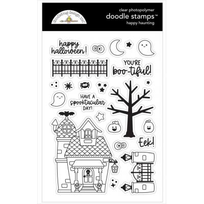 Doodlebug Happy Haunting Clear Stamps - Happy Haunting